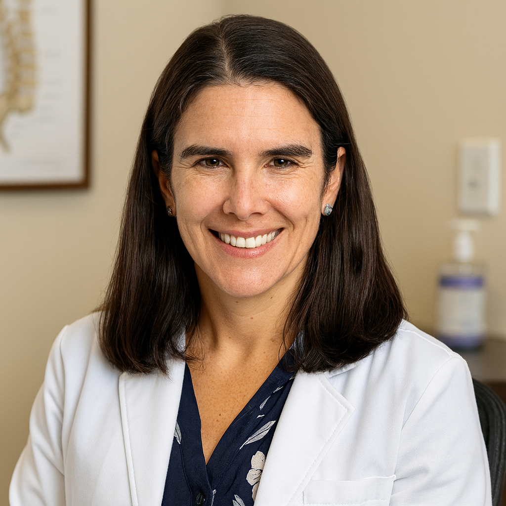 Dr. Rachel Bensen en consultorio