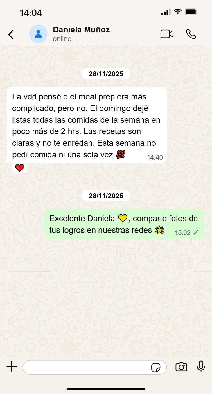 Testimonio Daniela Muñoz - WhatsApp