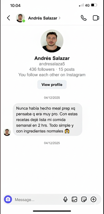 Testimonio Andrés Salazar - Instagram